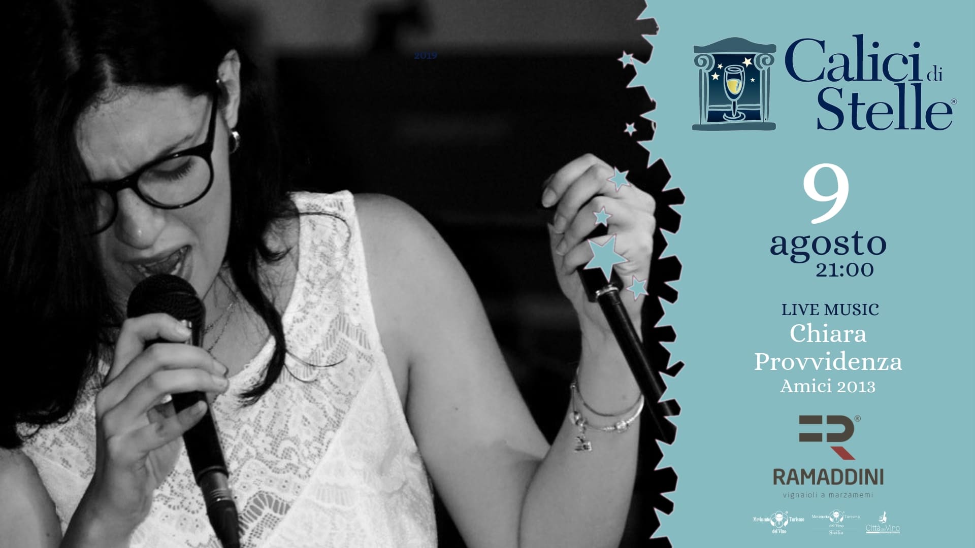 Live Music con Chiara Provvidenza il 9 AGOSTO a Calici di Stelle 2019 Marzamemi!