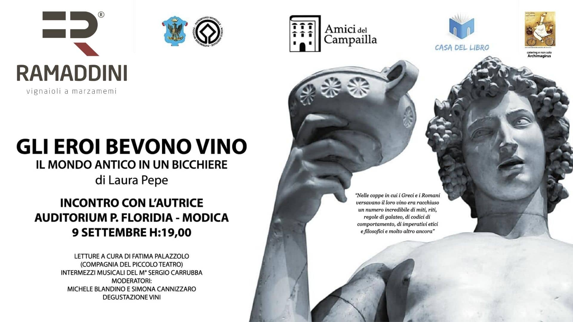 GLI EROI BEVONO VINO – il mondo antico in un bicchiere